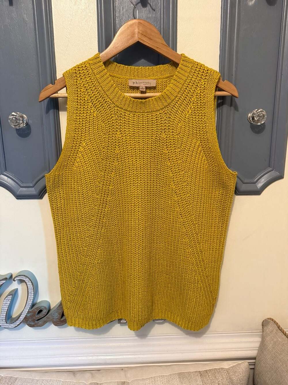 Philosophy Republic Clothing Women's Mustard Tank Sweater